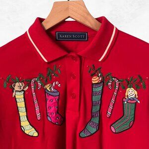 Karen Scott Vintage Christmas Long Sleeve